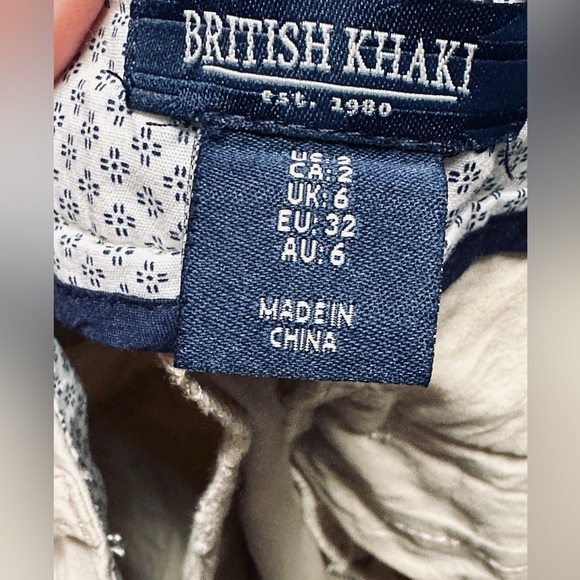 British Khaki nautical anchor shorts - Picture 4 of 5